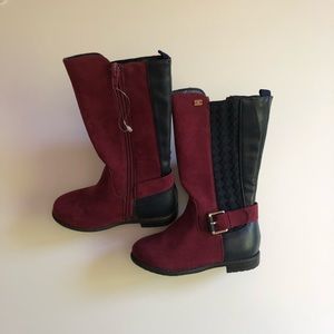 Tommy Hilfiger toddler suede two toned boots